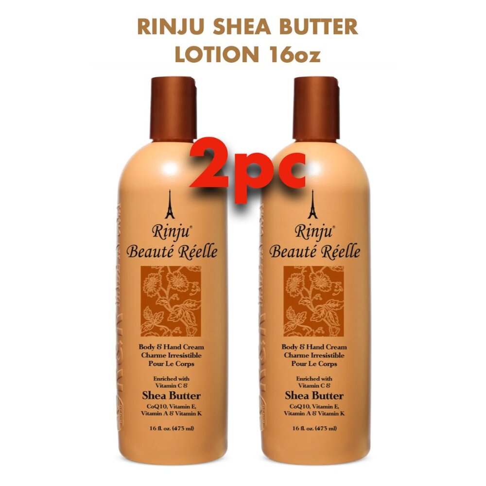Rinju Shea Butter Lotion 16oz (2 PACK)